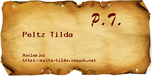 Peltz Tilda névjegykártya